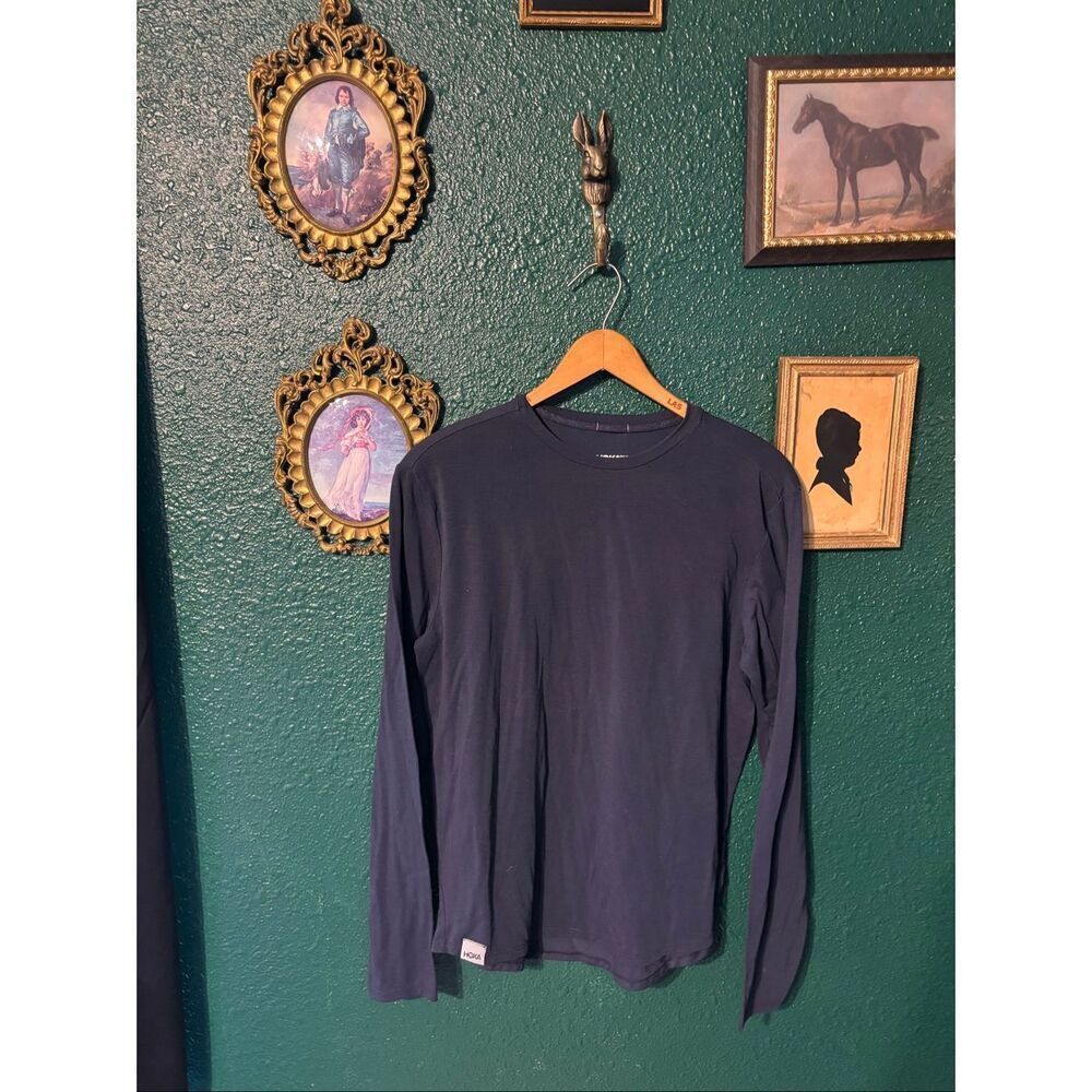Hoka Men’s Navy Blue Long Sleeve Sz Small